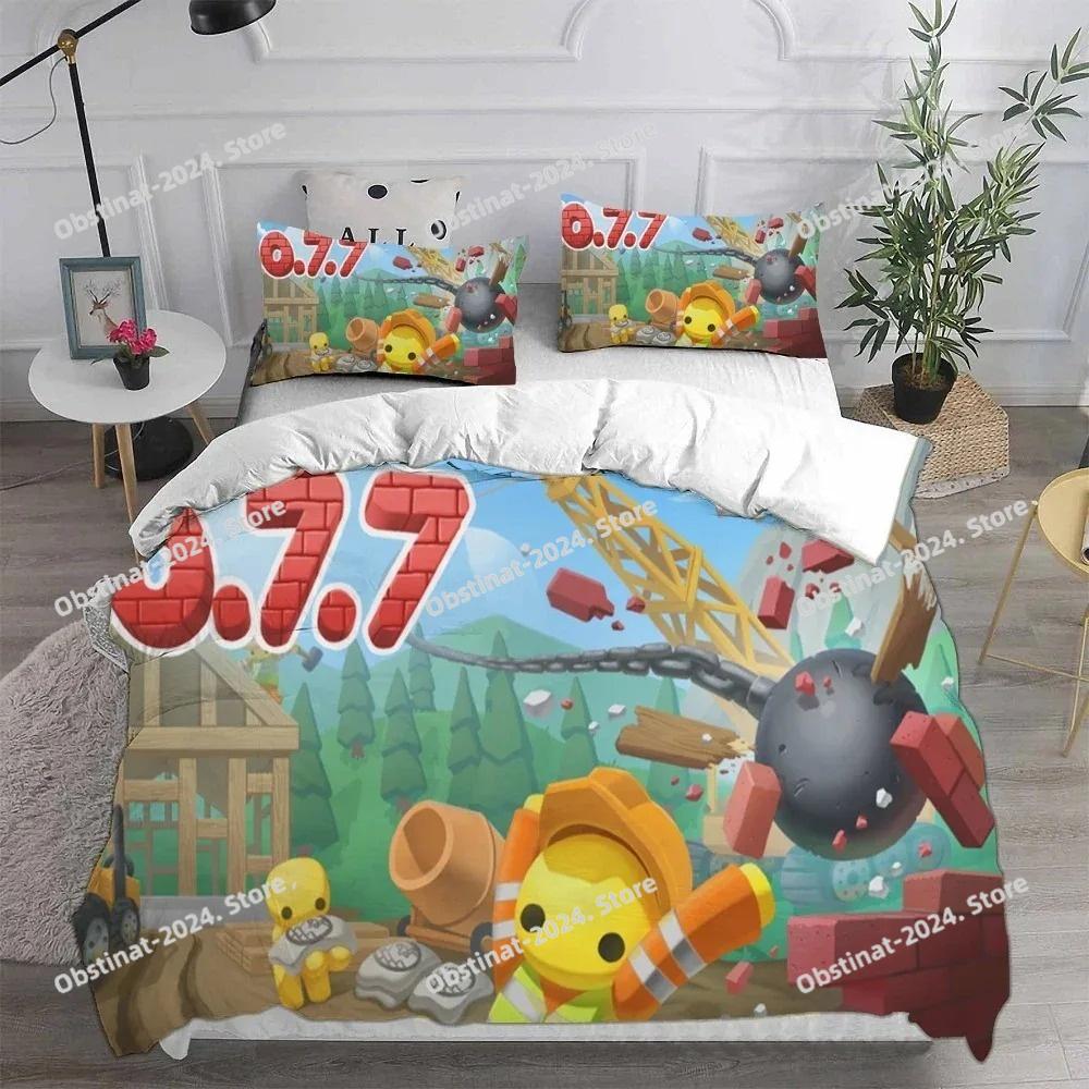 Cartoon Game Wobbly&Life Duvet Cover Pillowcase Bedding Set Adult Boys Girls Bedroom Decoration Children Gift Single Double Size