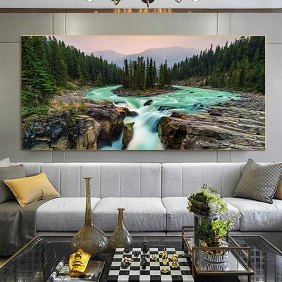 Naturlandschaft Leinwandmalerei Wandkunst Jasper National Park Kanada Wandbild Poster und Drucke für Wohnzimmer Wohnkultur