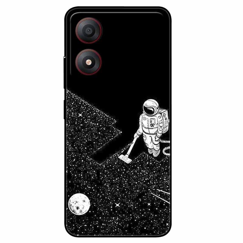 Pour ZTE Blade A34 4G Coque Anti-choc TPU Silicone Souple Housse de Téléphone pour ZTE Blade A 34 Funda Peinte pour BladeA34 Capa de Luxe
