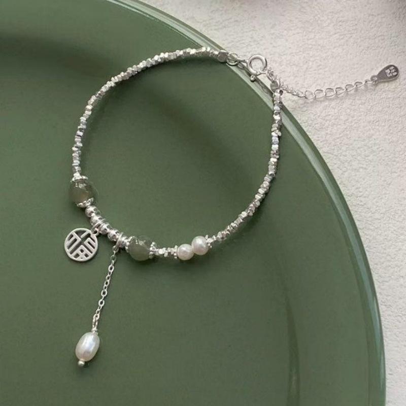 New Chinese-Style Broken Son Fu Brand Bracelet Women'S High-End Temperament Pearl Small Fresh Jewelry