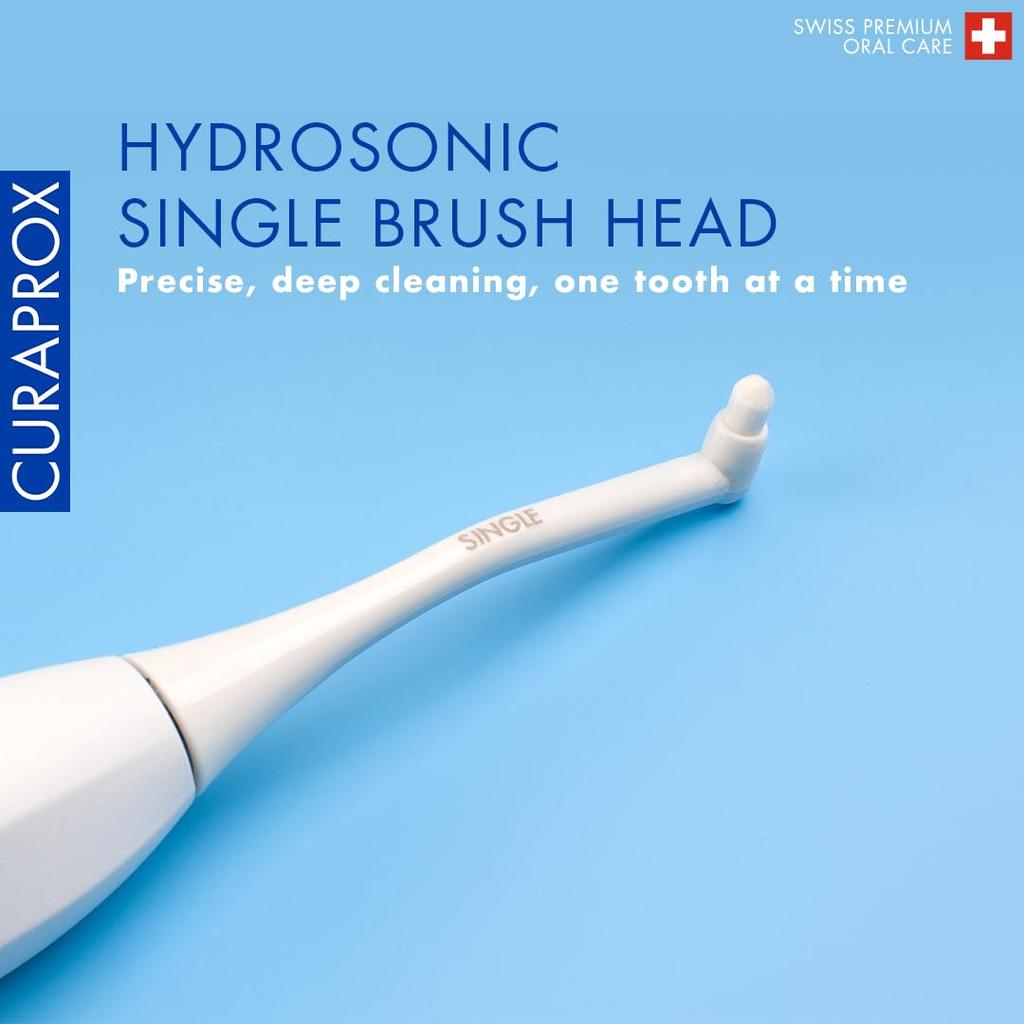 CURAPROX Hydrosonic Easy Sonic Elektrische Einzel-Ersatzbürstenkopf-Set Zahnbürste, (2 Bürsten)