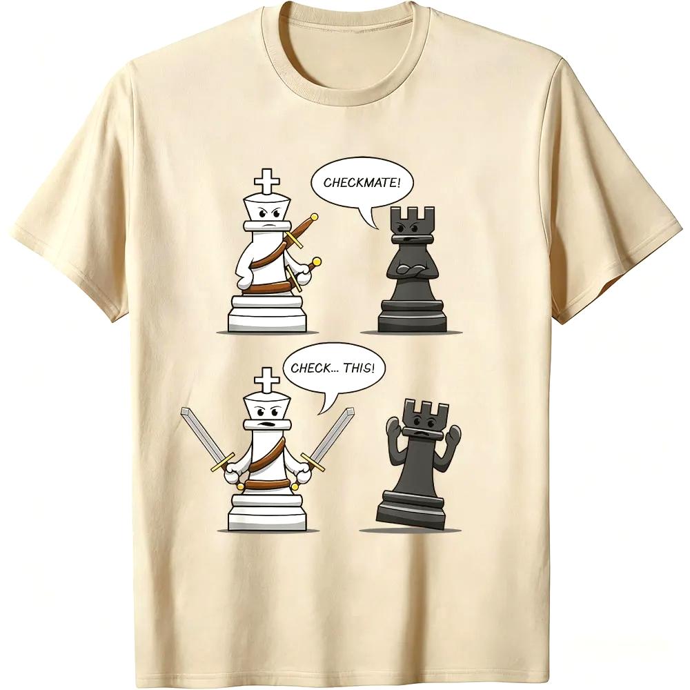 Chess Lover TShirt Checkmate Design for Women Casual Chess Player Apparel Funny Women Tshirt Summer Tops Clothing
