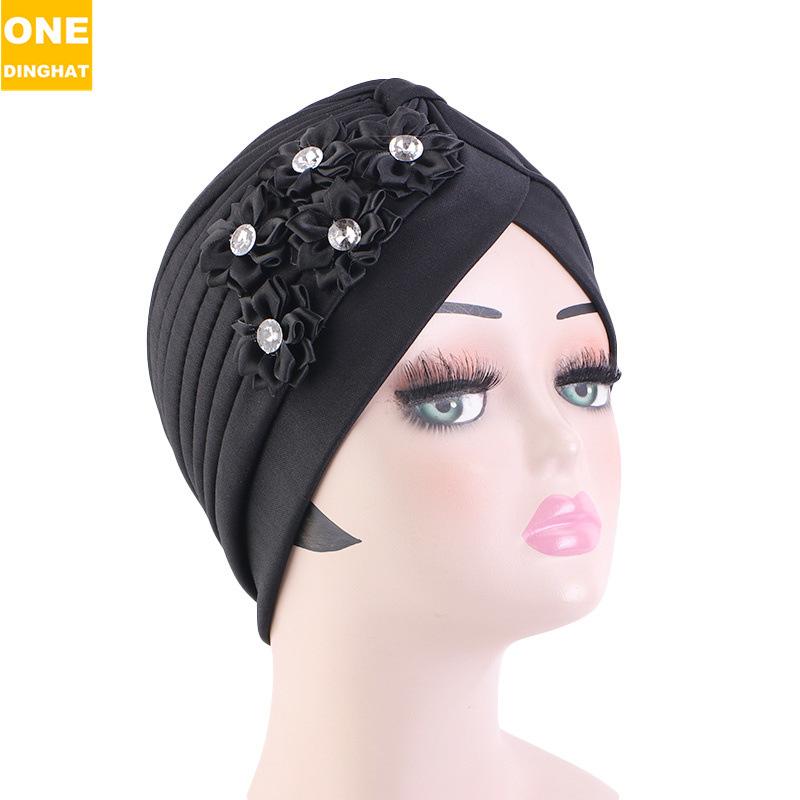 Ethnic Style Flower Accessories Headscarf Hat, Muslim Headscarf Hat, Wedding Hat Jdt-12G