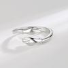 Romantic Adjustable Double Hand Hug Ring - Simple Fashion Jewelry