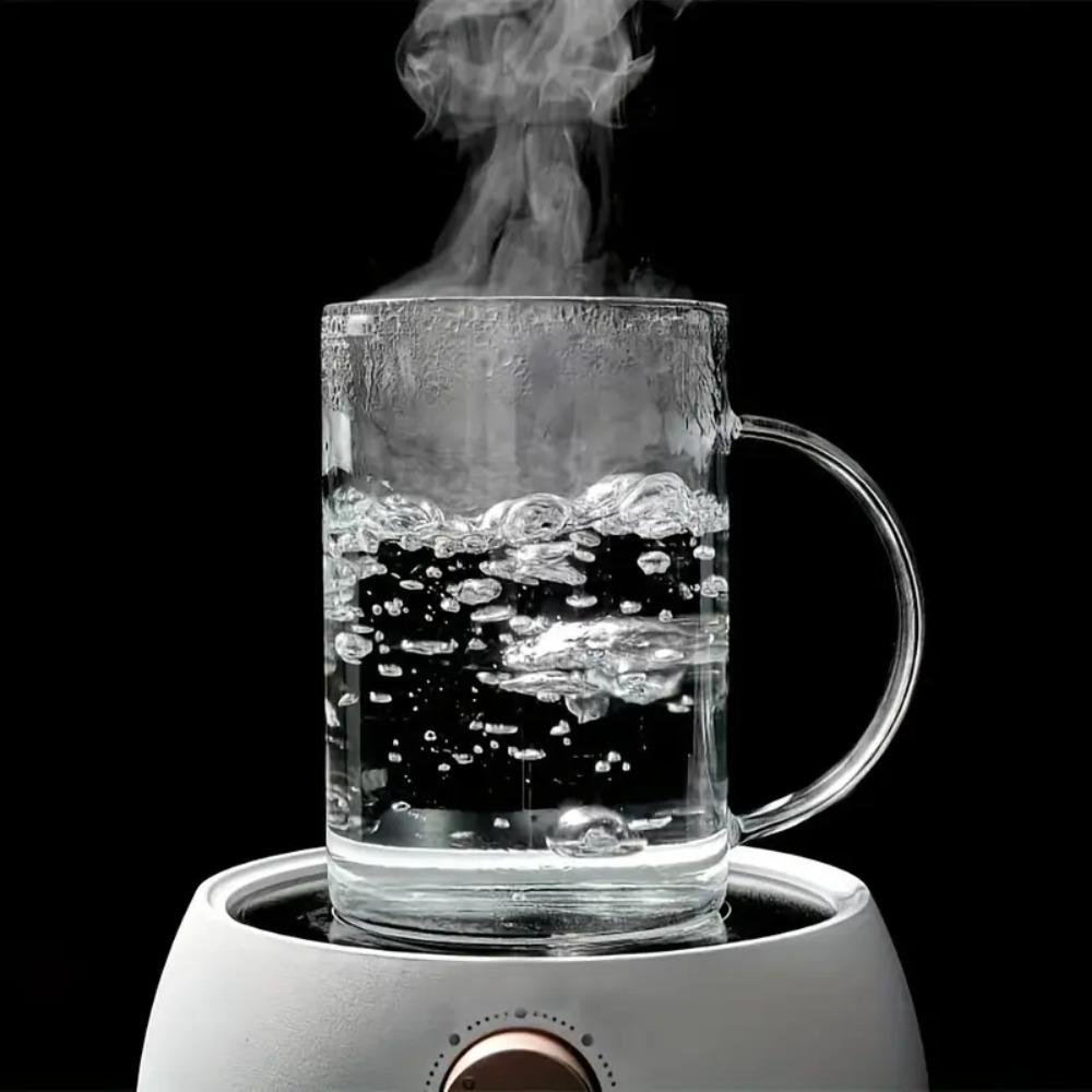 Transparent Glass Tumbler with Lid and Straw Drinking Glass Mug Glass Water Cup Milk