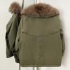Fur Jackets Real Fox Fur Jacket Natural Fur Top Clothes Women Fashion Warm Thick Duck Down Coat Female