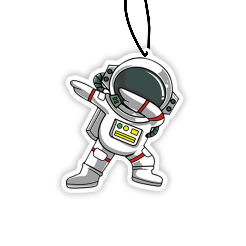 Cute Astronaut Car Fragrance Piece Cartoon Car Rearview Mirror Hanging Perfume Piece Pendant Ornament Car Interior Decor Pendant