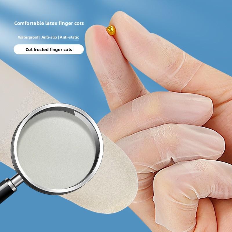 Disposable Finger Cover Anti-static Incision Matte Dust-free Non-slip Latex Finger Cover Light and Thin Fit