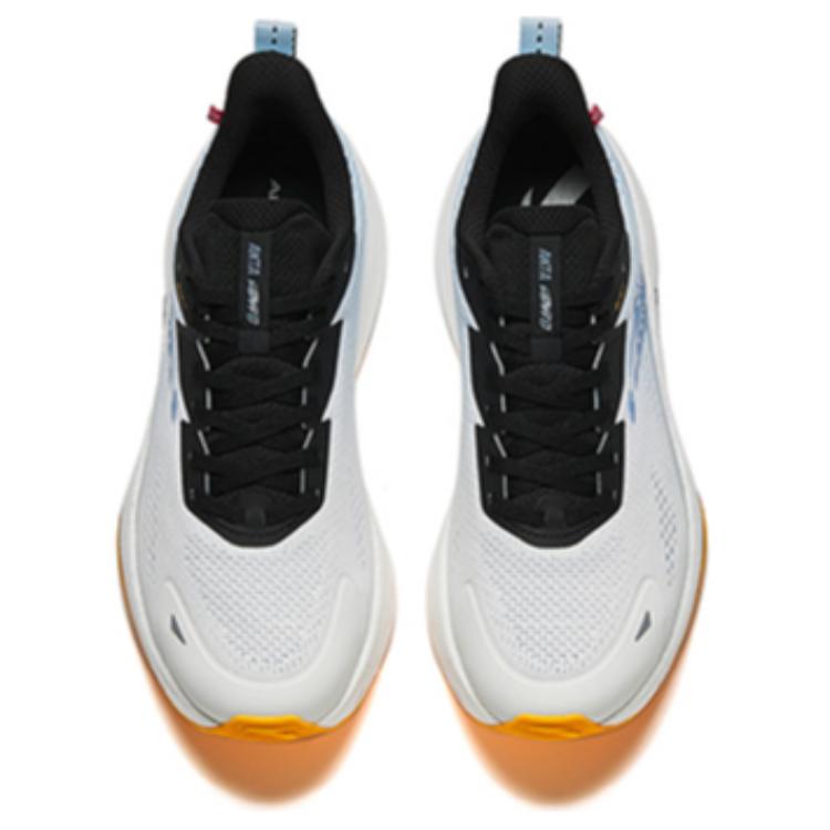New Anta Rocket 6.0 Cushioning, Wear Resistant Low Top Nitrogen Technology Running Shoes Men's White Blue Black 112445581-7