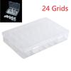 24 Grids Compartment Plastic Storage Box Screw Holder Case Organizer Container For Craft Parts Metal Parts Sewing Aaccessories