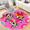 1pcPowerpuff Girls Office Round Area Rug, Indoor Mat Suitable For Office, Under Office Chairs Bedroom Living Room Home Decor, Room Deco