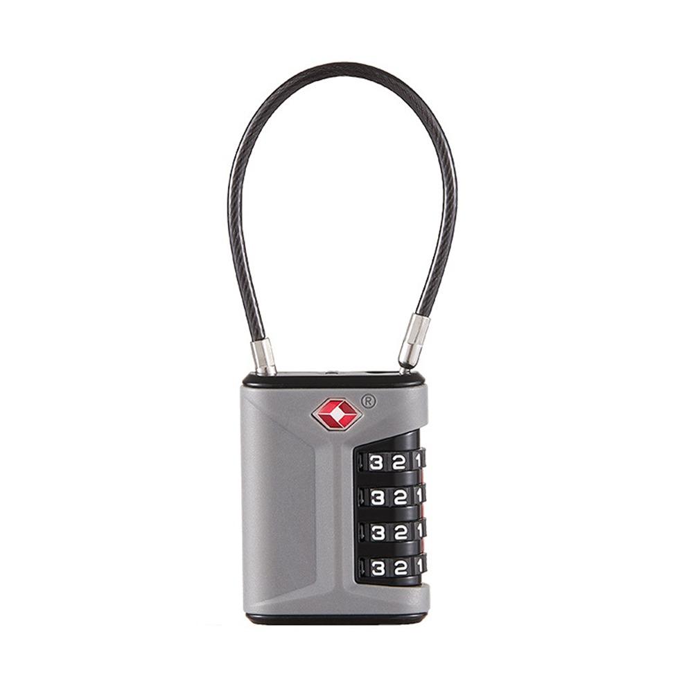 TSA 4 Digit Combination Lock Padlock Cabinet Padlock Portable Luggage Coded Lock for Travel