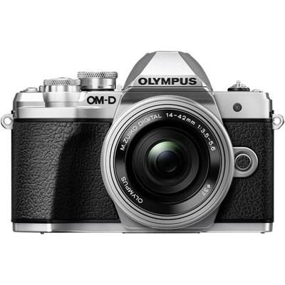 OLYMPUS מצלמת עדשה בודדת מירורלס MarkIII EZ ערכת זום כפול כסוף OM-D E-M10