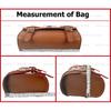 Tan "Leather Round Bag Fit For Royal Enfield Himalayan & Scram 411"