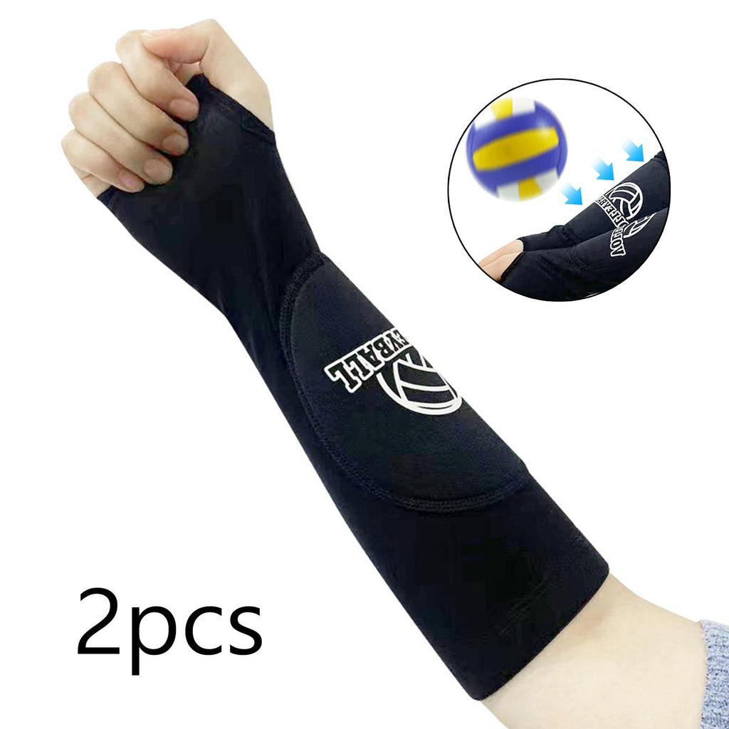 2 Pieces Volleyball Arm Sleeve Gloves Brace Protectors Warmers Basketball Wrist Support for