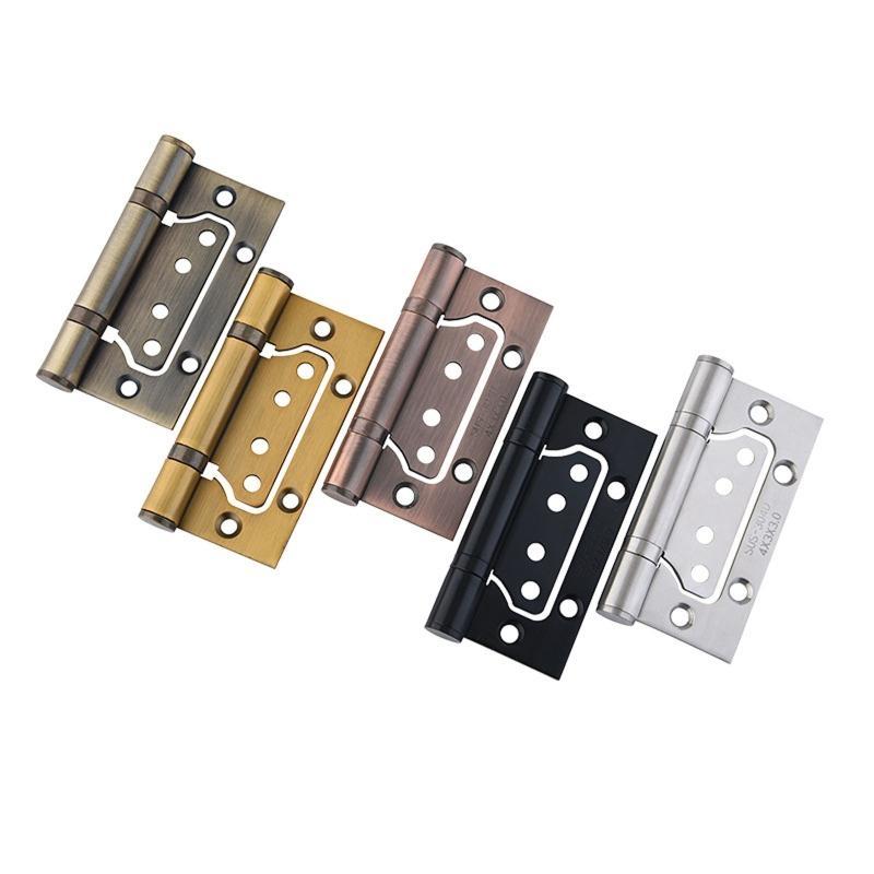 Wooden Door Thickened 304 Stainless Steel Mother Hinges Furniture Hardware Slotted Mute 5 Inch Hinge with Screws