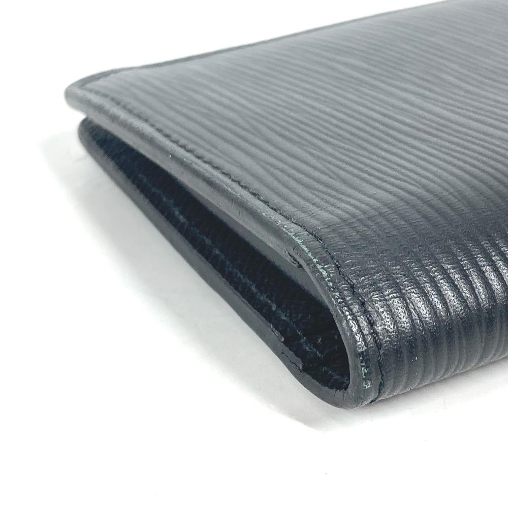 Louis Vuitton M60622 Epi Portefeuille Brazza bifold Long Wallet Noir Black
