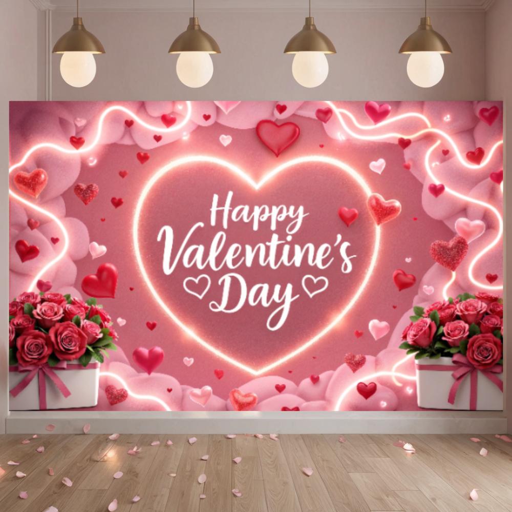 Party Supplies Large-size Decorations Banner Lightweight Valentine’s Decor For Valentine’s Day Gift Celebration