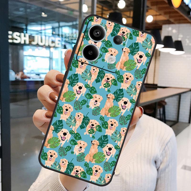 Golden Retriever Dog Case For Xiaomi Redmi Note 11 9 10 12 13 14 15 Pro Plus Redmi 15 15C 10C 12C 13C 14C Cover