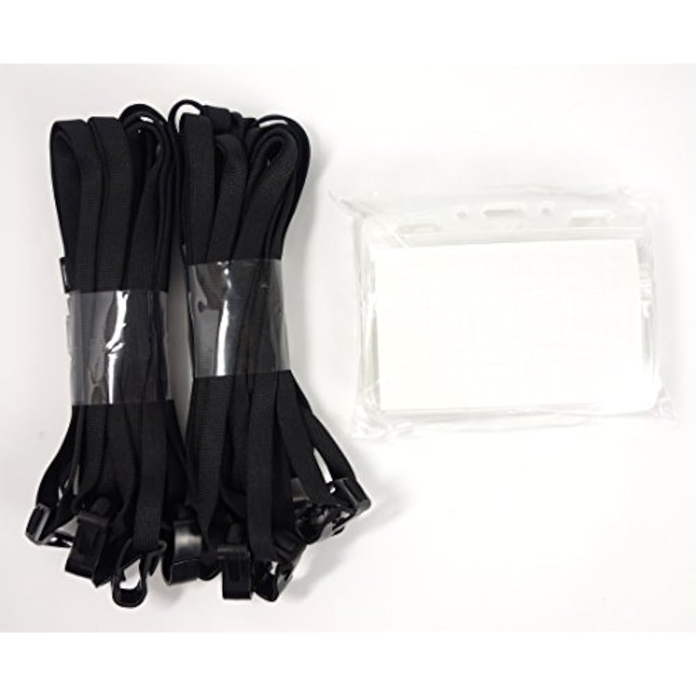 Kokuyo Hanging Name Tag Soft Case Black 10 Pcs Naff-S180-10D