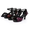Latin Tango Salsa Dancing Shoes For Women 7CM Heeled Ballroom Dance Shoes