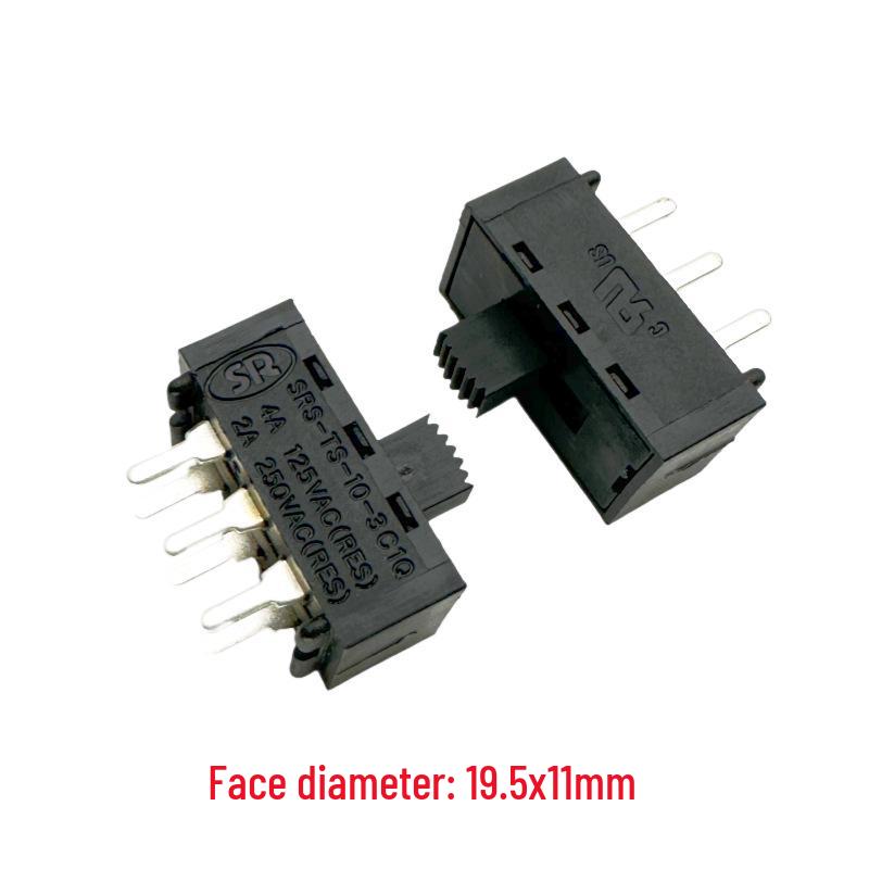 Imported Toggle Switch SRS-TS-10-3C1Q: Six-Pin, Two-Position, 2A 250V Power Conversion Button