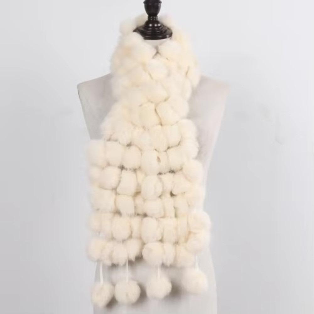 Luxury Fur Fur Scarf Thickened Winter Scarf Muffler New Long Scarves Outdoor Use