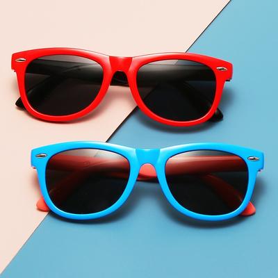 Fashion Children'S Color Matching Sunglasses Sun Glasses Anti-Uv Boys Girls Sun-Shading Summer Eyeglasses Uv400