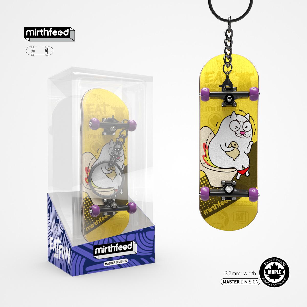 Houten Professionele Vinger Skateboard DIY Speelgoed Skateboard Park Technologie Onderdelen Deck Speciale Effecten Metalen Beugel Lagers Wiel