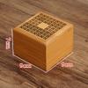 Bamboo Incense Burner Box Two Layers Household Classical Elegant Desktop Bamboo Incense Box