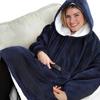 Blanket Sweatshirt Blanket Sweatshirt Warm Thick Hooded Sweatshirt Blanket Sweatshirt Blue