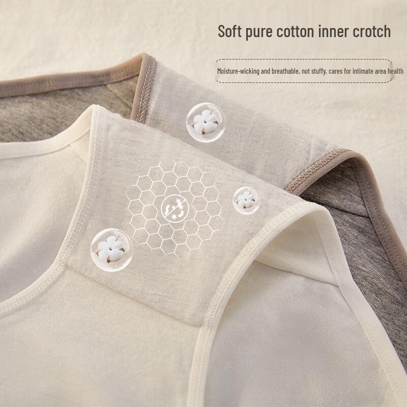 Nanjiren Women's High-Waist Tummy Control Cotton Briefs - 3 Pack