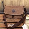 Retro Mens Canvas Messenger Bag With Adjustable Strap For Business Travel