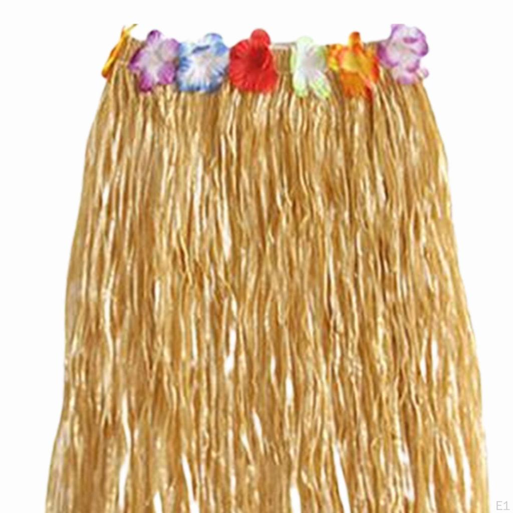 hawaiian Skirt Costume Set Dancewear Glasses for Cosplay Beach Party Decorations