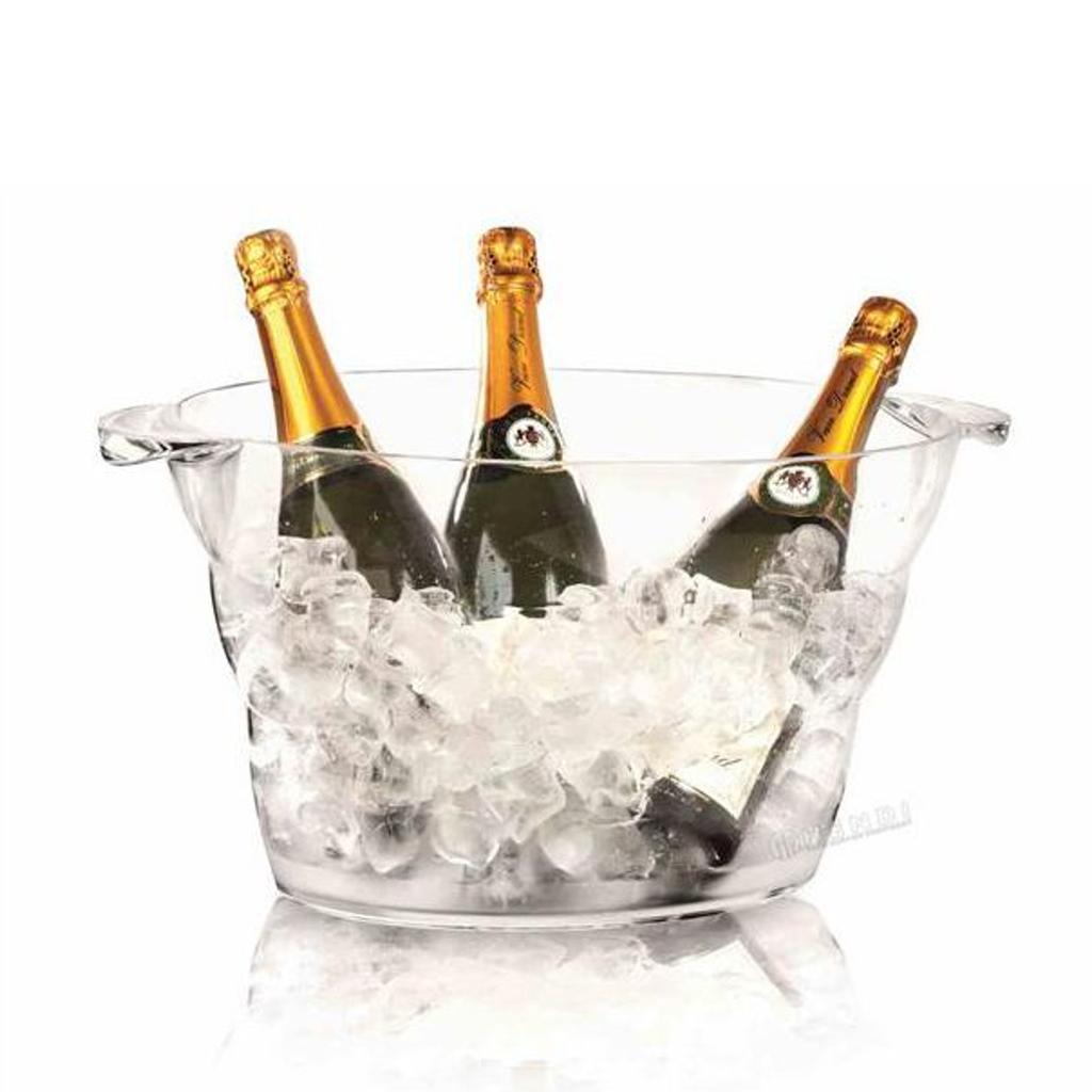 Oval San Plastic Punch Or Champagne Bowl 47X29X23Cm - Hendi 593165