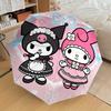 1pc My Melody and Kuromi Dress-Up Umbrella with Plastic Handle,Suitable for All Seasons Home Travel Outdoor UmbrellaSanlio556