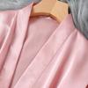Elegant European & American Ice Silk Women's Robe - Sexy Summer & Autumn Pajamas