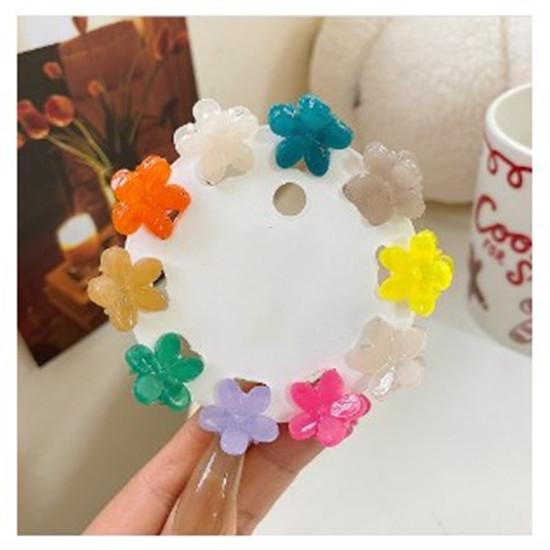 10 Teile/satz Mädchen Nette Bunte Blume Stern Kleine Haar Krallen Kinder Süße Haarnadeln Haar Clips Mode Haar Zubehör