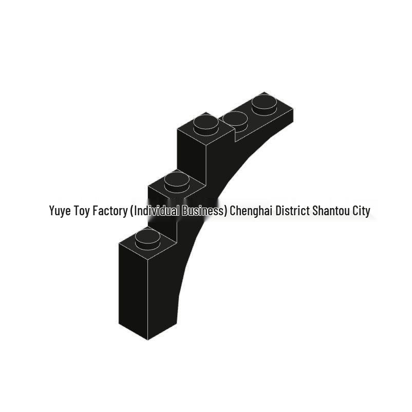 MOC Compatible 1x5x4 Curved Brick Building Blocks - Small Particle Spare Parts (76768, 14395, 2339) 0.5 kg