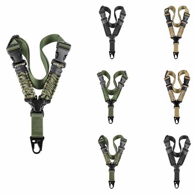 Sangle – Corde Paracorde Américaine Tressée, Bandoulière Verticale à Point Unique, Équipement de Tir Extérieur Multifonctionnel