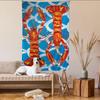 Colorful Sardine Lobster Fish Anime Tapestry Hanging Tarot Hippie Wall Rugs Dorm Wall Hanging Sheets