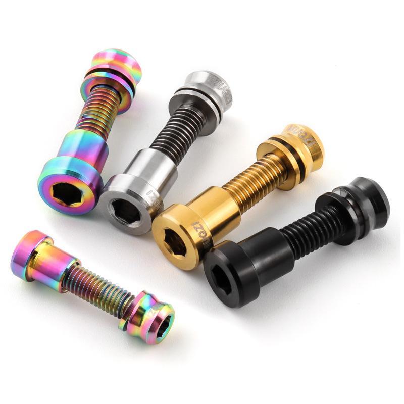 1/2Pcs Titanium Bolt M5X17Mm M5X19Mm Bicycle Nut Titanium Alloy Stem Bolts Road Folding Bike Screw Accessories