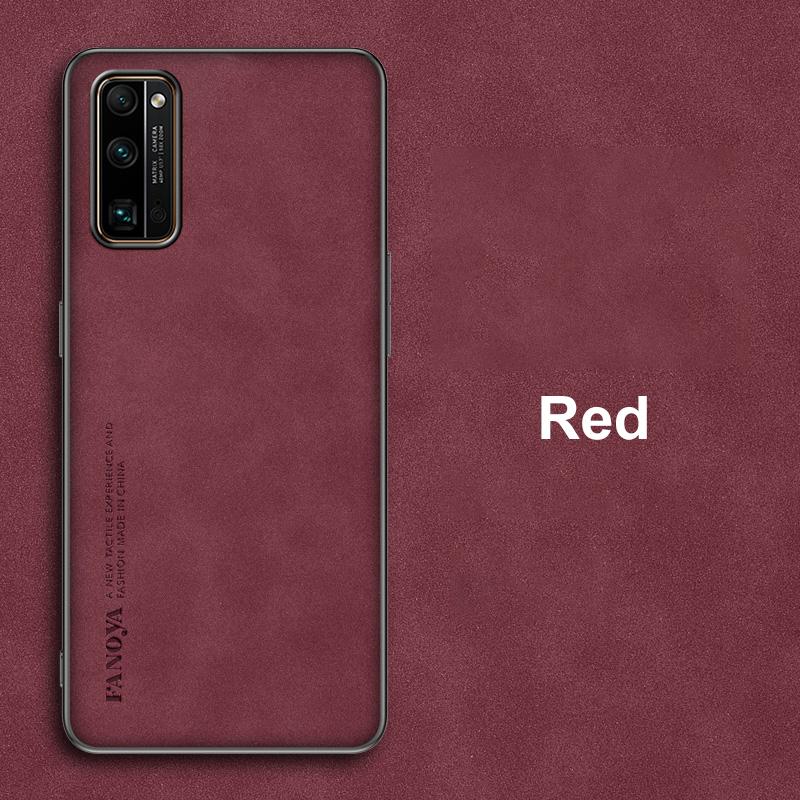 

Роскошный чехол из искусственной кожи для Honor 30 Pro Plus, матовый защитный силиконовый чехол для телефона из ТПУ для Honor 30S 30i View 30 Pro Coque For Honor 30 красный