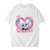 Summer Men's Cotton T-Shirt I Love My Boyfriend Satoru Gojo T-Shirt Cartoon Graphic T-Shirt Extra Large Street Top