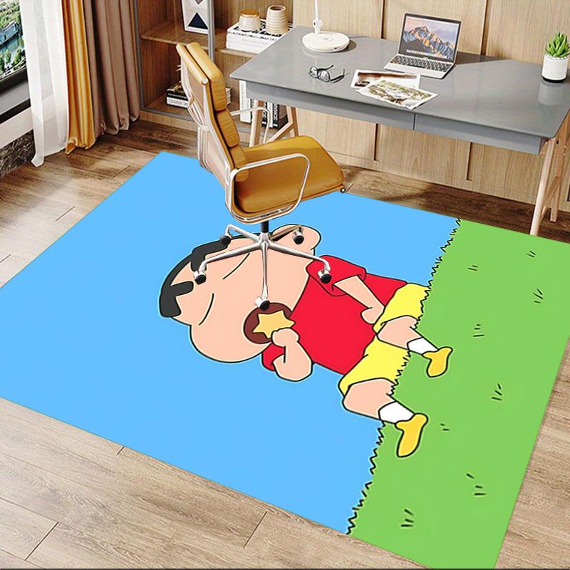 1pc Crayon Shinchan Adventure Carpet for Playroom Bedroom Living Room Sofa Home Decor,kids Game Area Rug Non-slip Floor Mat Y728129