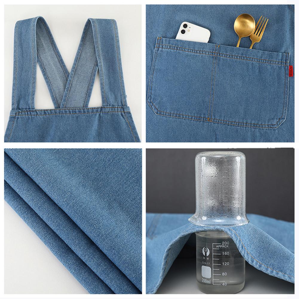 Men Women Daily Work Apron Front Pocket Adjustable Straps For Women Men