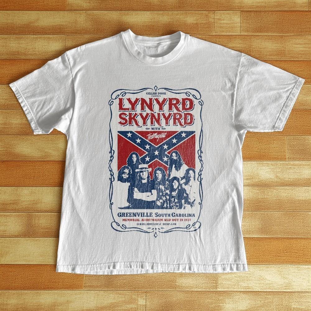 Lynyrd Skynyrd 1977 Tour T Shirt Graphic T Shirt Size S To 5XL Basic Unisex T