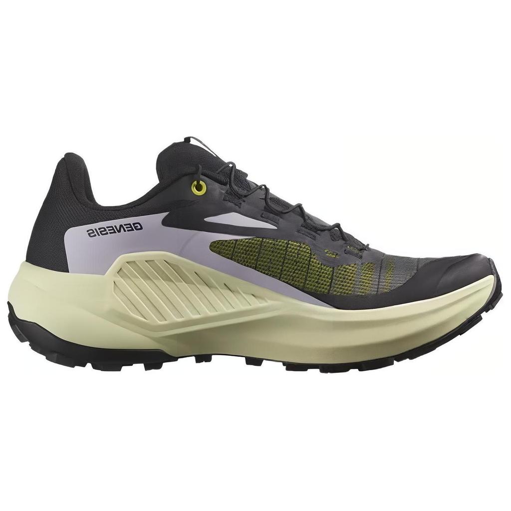 Salomon Genesis Comfortable Versatile Simple Low-Top Outdoor Functional Shoes Women Shoes Black Yellow Purple 474437
