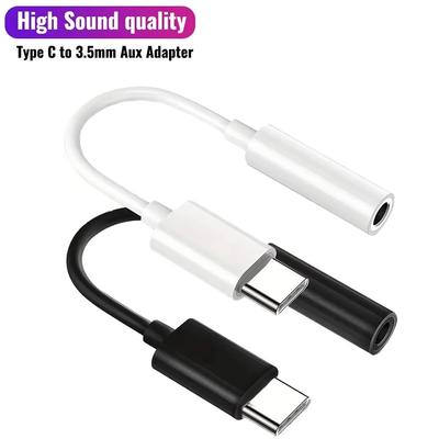 USB Type C Female To 1.1mm Male Audio Adapter Earphone Wire Converter Type C 1.1MM Jack Aux Audio Cable For Huawei Xiaomi Realme