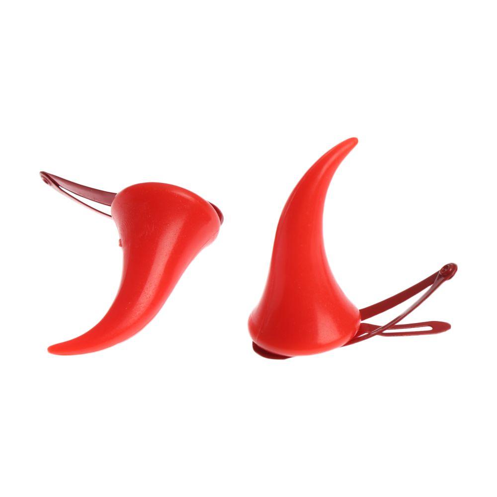 Headdress Cosplay Halloween Hair Clips Red Horns Ears Hairpin Devil Hair Barrettes Ghost Hat
